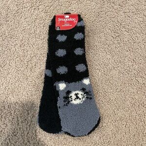 Adults SNUGADOO black/gray socks, one size